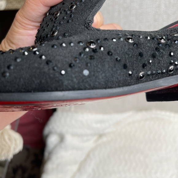 Moretti Black Label Men's Dress Shoes Red Bottom Size 8 Stud - Picture 14 of 16